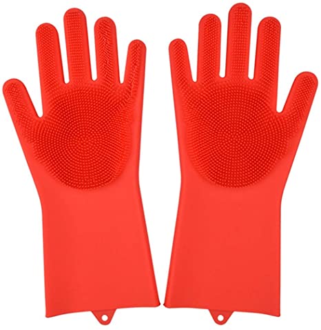 Original Magic Silicon Dish - Washing Gloves With Brush Sponge Wash Scrubber