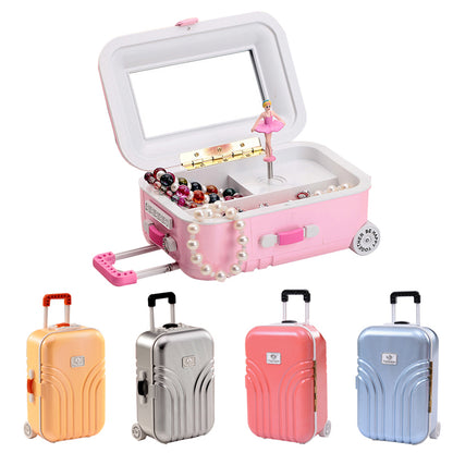 Suitcase Style Music Jewellery Box