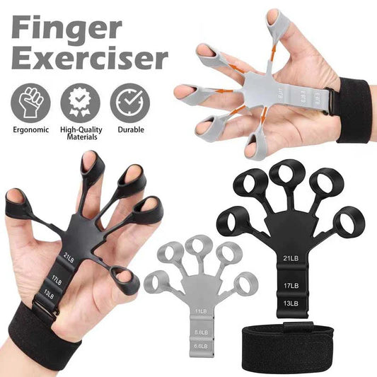 Finger Gripper Finger Exerciser Guitar Finger Exerciser 6 Resistant Levels Recovery Physical Tools Hand Strengthener For Patient