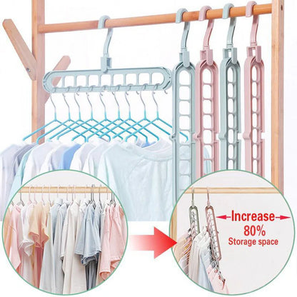 9 Hole Rotating Cloths Hanger (Pack of 3)