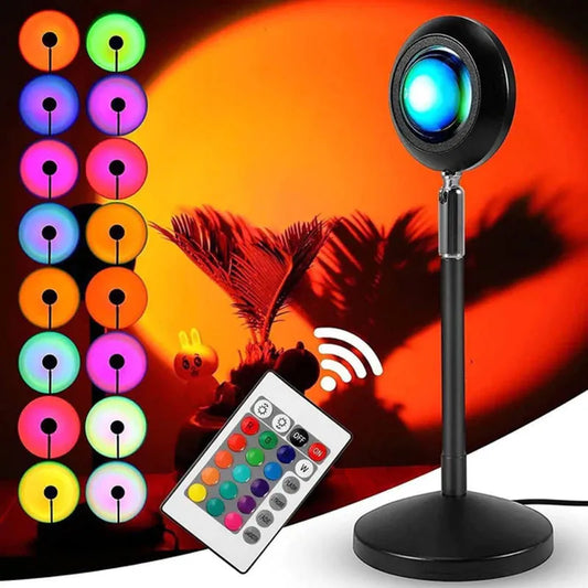 Sunset Lamp – 16 Colours Remote Controlled