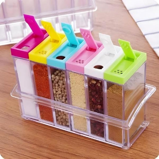 6 Pcs Spices Jar Set