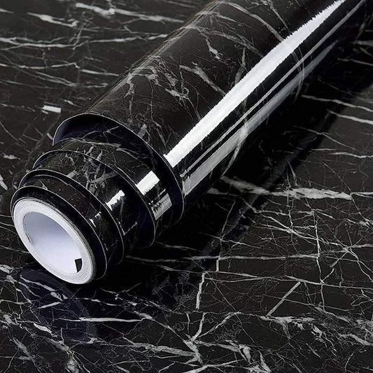 Self Adhesive Black Marble Sheet