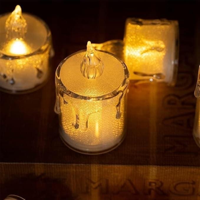 Mini LED Light Candles - 2x Pcs Flameless Ambiance Set