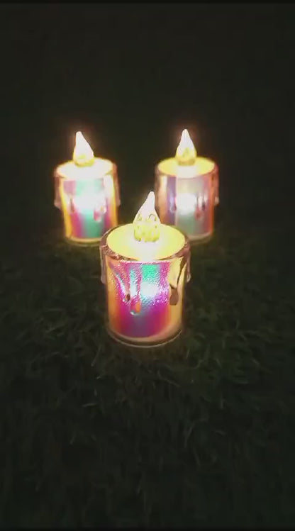 Mini LED Light Candles - 2x Pcs Flameless Ambiance Set